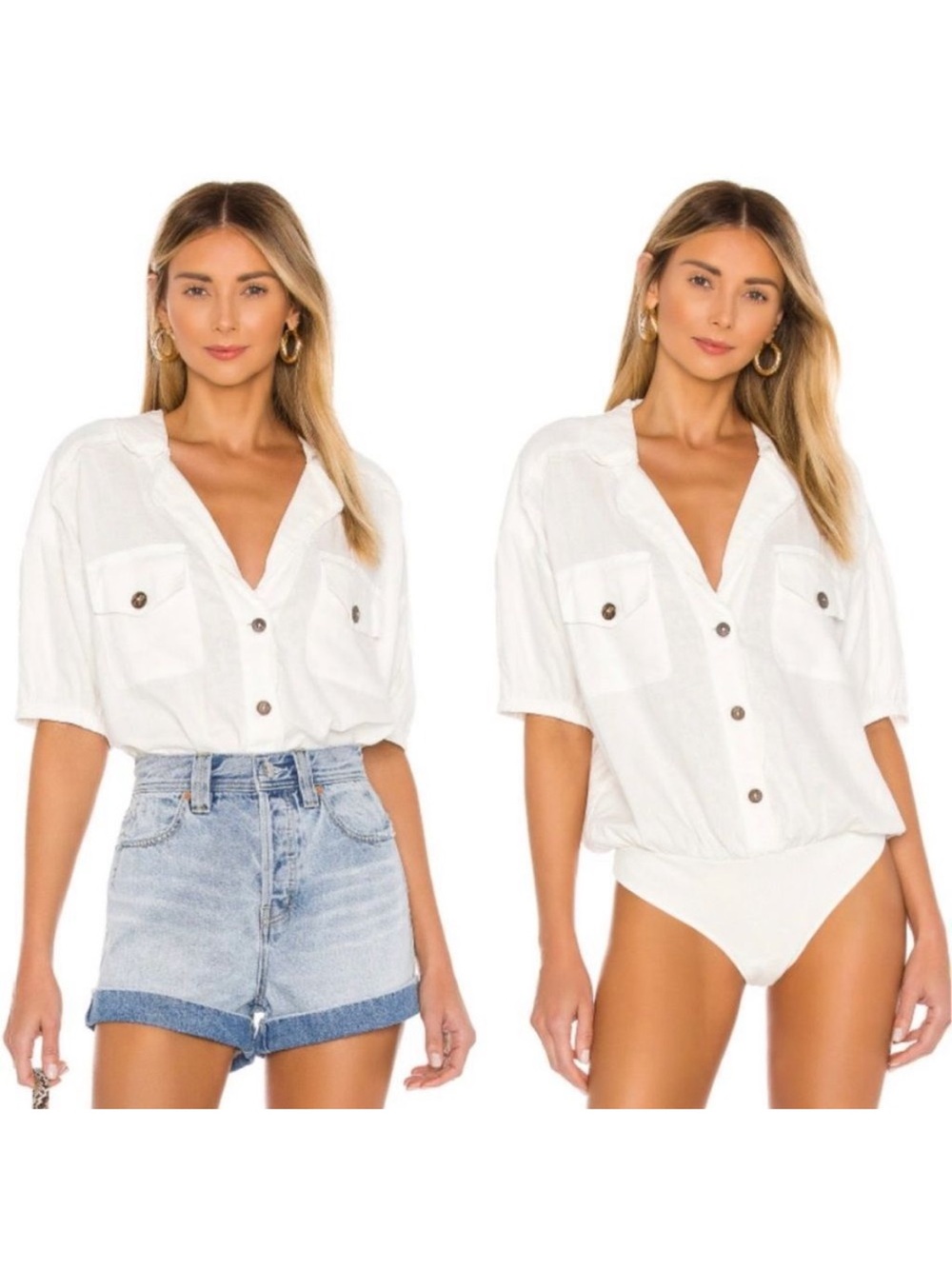 Free people So-Fari Bodysuit in Ivory